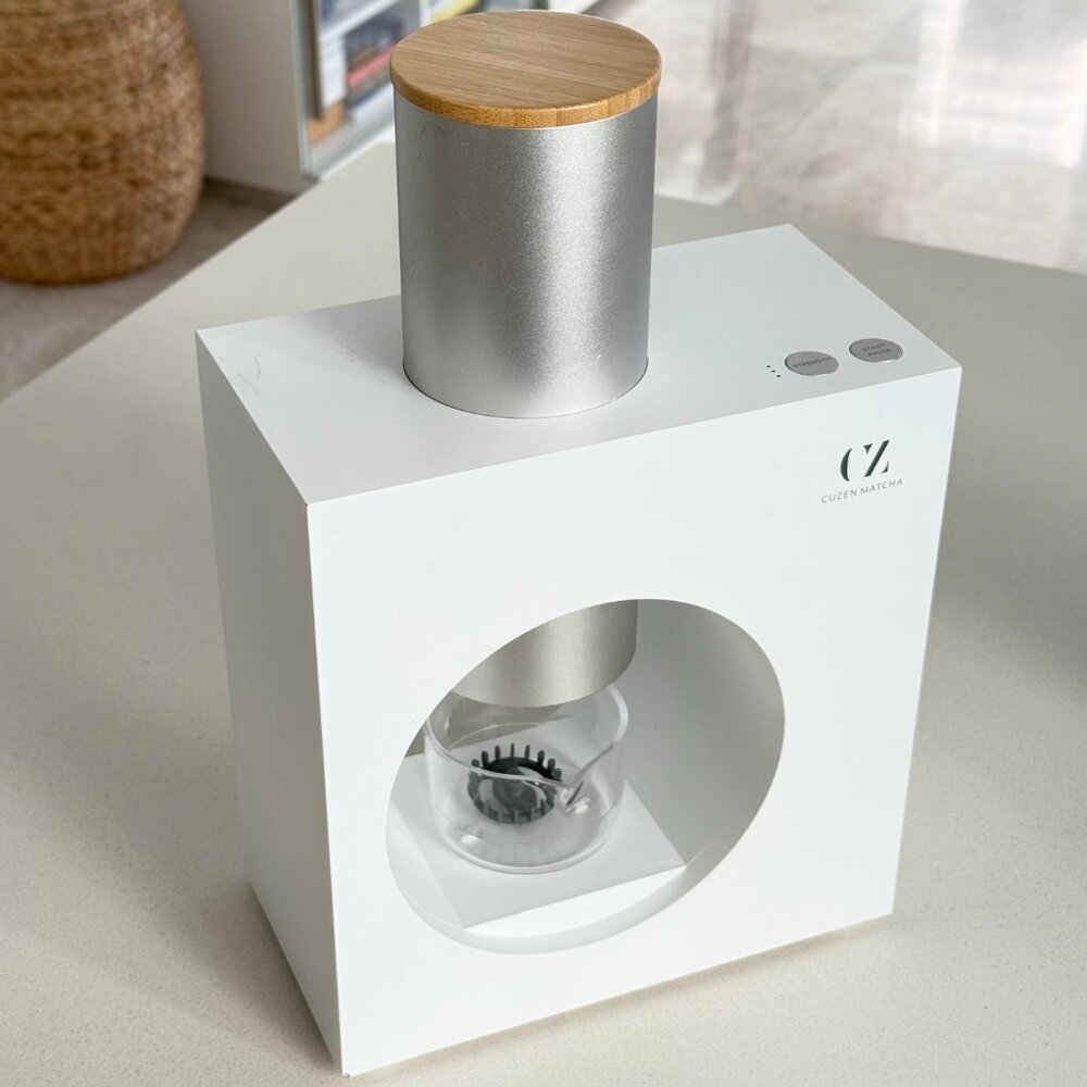 Cuzen Matcha Maker Machine - Silver/White - Picture 2 of 11